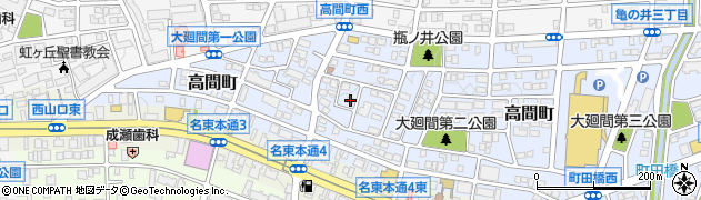 愛知県名古屋市名東区高間町281周辺の地図