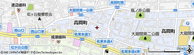 愛知県名古屋市名東区高間町64周辺の地図
