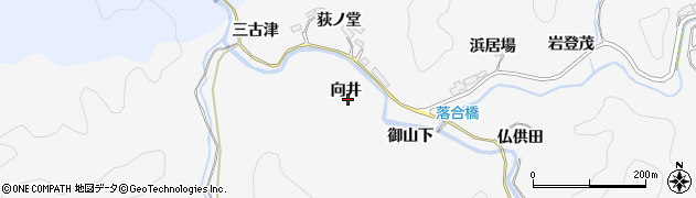 愛知県豊田市中立町向井周辺の地図