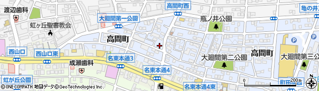 愛知県名古屋市名東区高間町78周辺の地図