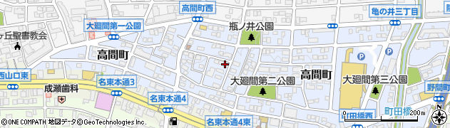 愛知県名古屋市名東区高間町299周辺の地図