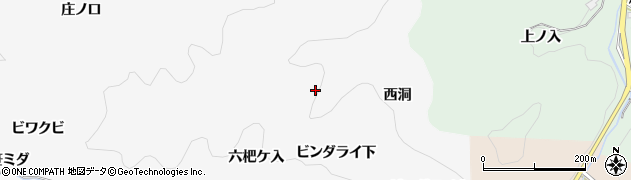 愛知県豊田市中立町ビンダライ下周辺の地図