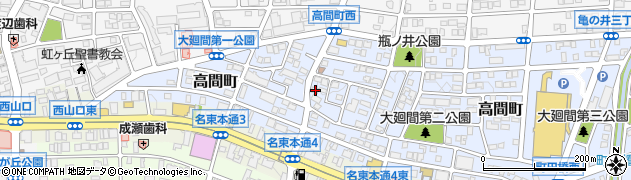 愛知県名古屋市名東区高間町270周辺の地図