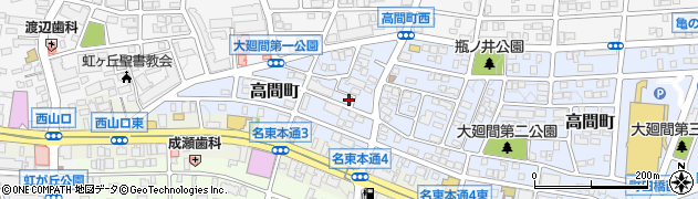 愛知県名古屋市名東区高間町73周辺の地図
