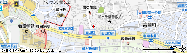 愛知県名古屋市名東区亀の井1丁目168周辺の地図