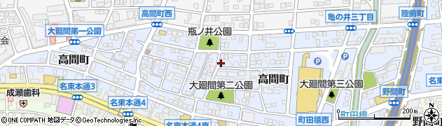 愛知県名古屋市名東区高間町383周辺の地図