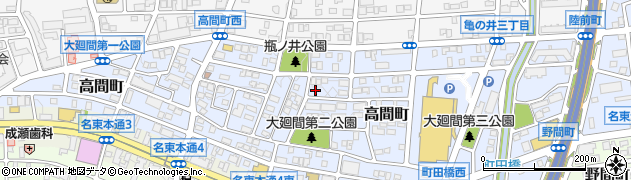 愛知県名古屋市名東区高間町381周辺の地図