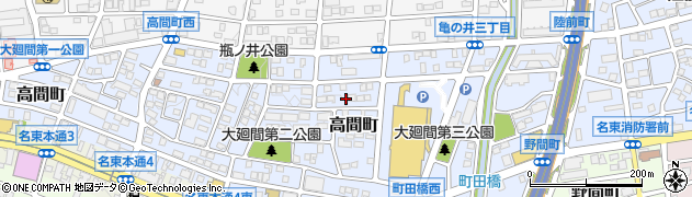 愛知県名古屋市名東区高間町435周辺の地図