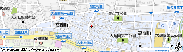 愛知県名古屋市名東区高間町269周辺の地図