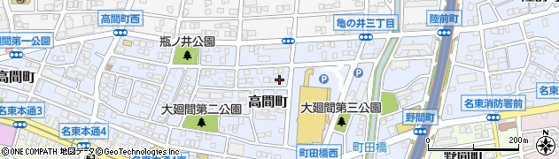 愛知県名古屋市名東区高間町429周辺の地図