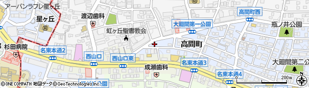 愛知県名古屋市名東区高間町27周辺の地図