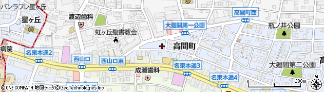 愛知県名古屋市名東区高間町24周辺の地図