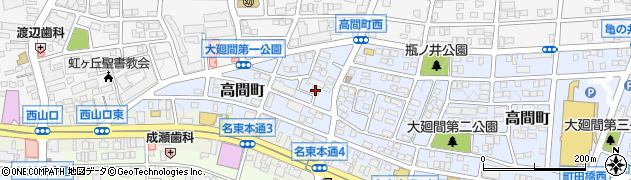 愛知県名古屋市名東区高間町263周辺の地図