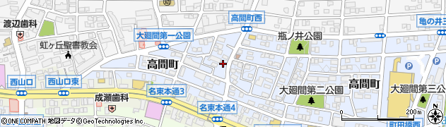 愛知県名古屋市名東区高間町259周辺の地図