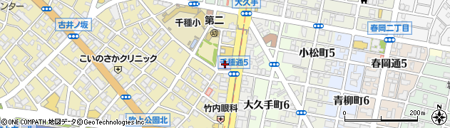 名古屋市千種文化小劇場周辺の地図