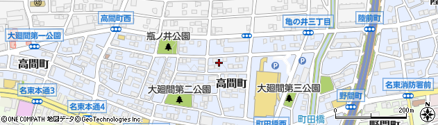 愛知県名古屋市名東区高間町438周辺の地図