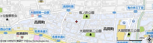 愛知県名古屋市名東区高間町304周辺の地図