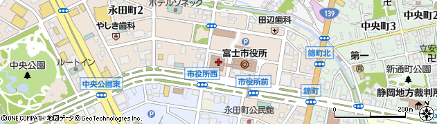 富士市役所建設部　施設保全課・設備担当周辺の地図