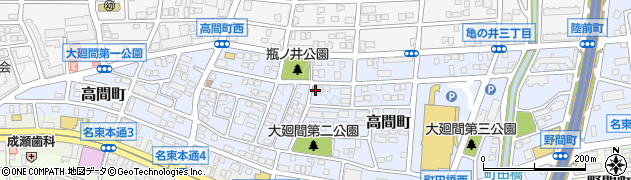 愛知県名古屋市名東区高間町382周辺の地図