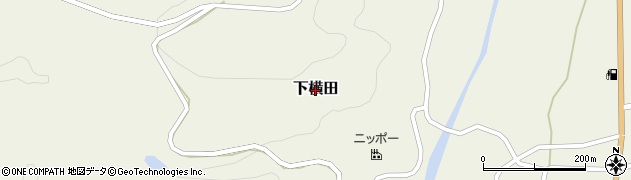 島根県奥出雲町（仁多郡）下横田周辺の地図