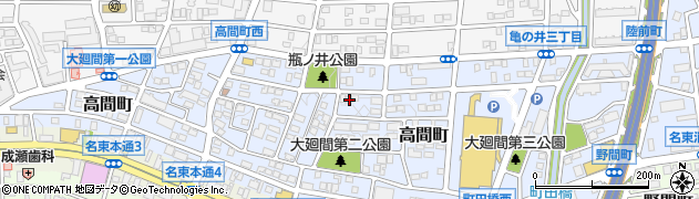 愛知県名古屋市名東区高間町380周辺の地図