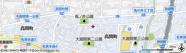 愛知県名古屋市名東区高間町378周辺の地図