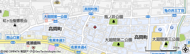 愛知県名古屋市名東区高間町310周辺の地図