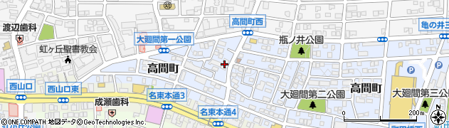 愛知県名古屋市名東区高間町258周辺の地図