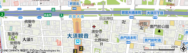 愛知県名古屋市中区大須2丁目2-31周辺の地図