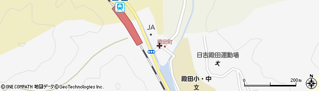 京都府南丹市日吉町殿田（尾崎）周辺の地図