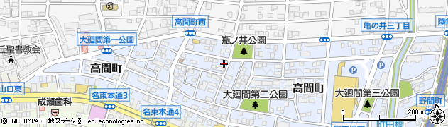 愛知県名古屋市名東区高間町302周辺の地図