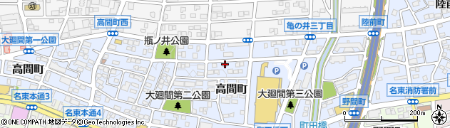 愛知県名古屋市名東区高間町437周辺の地図