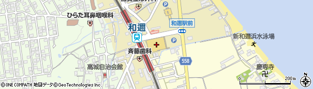 平和堂和邇店周辺の地図