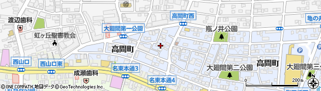 愛知県名古屋市名東区高間町260周辺の地図
