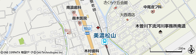 松山簡易郵便局周辺の地図