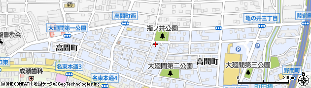 愛知県名古屋市名東区高間町334周辺の地図