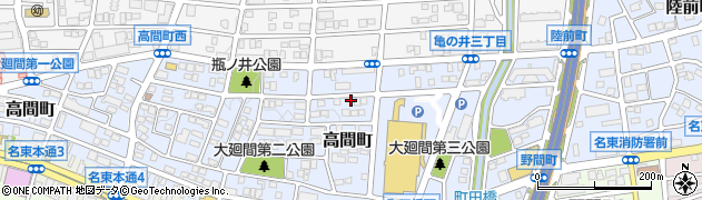 愛知県名古屋市名東区高間町432周辺の地図