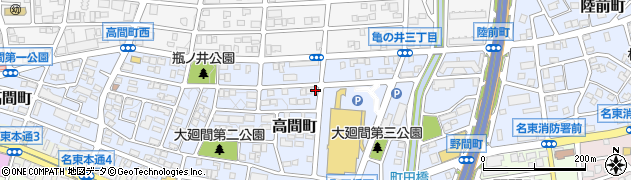 愛知県名古屋市名東区高間町427周辺の地図