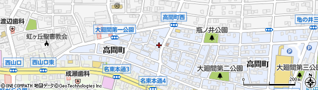 愛知県名古屋市名東区高間町257周辺の地図