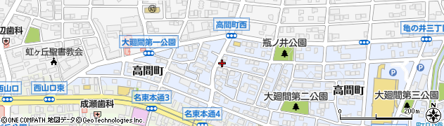 名古屋高間郵便局 ＡＴＭ周辺の地図
