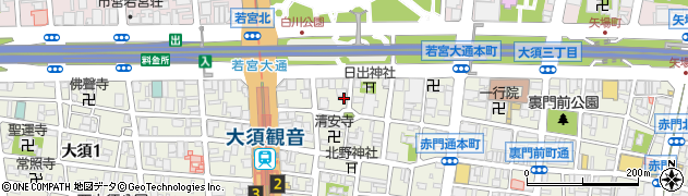 愛知県名古屋市中区大須2丁目2-20周辺の地図