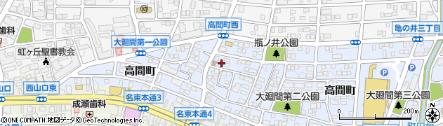 愛知県名古屋市名東区高間町313周辺の地図