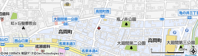 愛知県名古屋市名東区高間町314周辺の地図