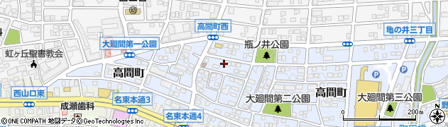 愛知県名古屋市名東区高間町308周辺の地図