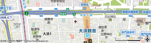 矢田理髪店周辺の地図