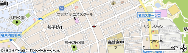 愛知県名古屋市名東区勢子坊周辺の地図