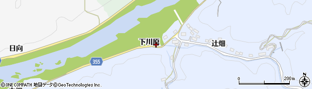 愛知県豊田市大河原町下川原周辺の地図