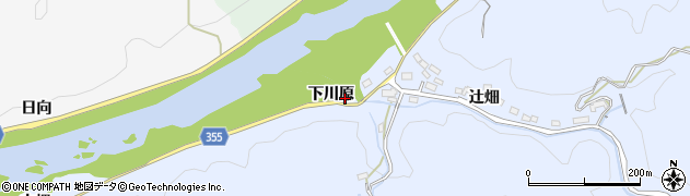 愛知県豊田市大河原町（下川原）周辺の地図