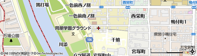 愛知県名古屋市中村区岩上町206周辺の地図