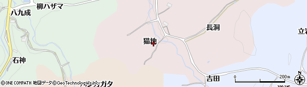 愛知県豊田市小手沢町（猫地）周辺の地図